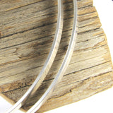Sterling cuff wire, Super heavy, for bold strong statement cuffs, 7 inch length  3/8 x 1/8 - Romazone