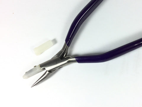 Nylon Jaw pliers, round nose, scratch free work, Box joint with spring, precision quality - Romazone