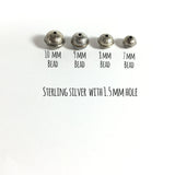 Sterling beads, oxidized beads, stamped tribal beads, seamed beads, 7 mm with 1.5 mm hole, 10 pack, naive style - Romazone