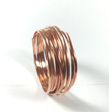 Half Round Copper wire, big half round, 10 ft of 8 gauge, great for rings, bangles and cuffs - Romazone